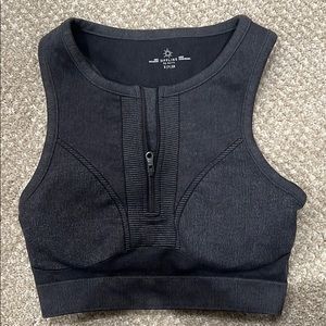 Aerie long line zipper sports bra